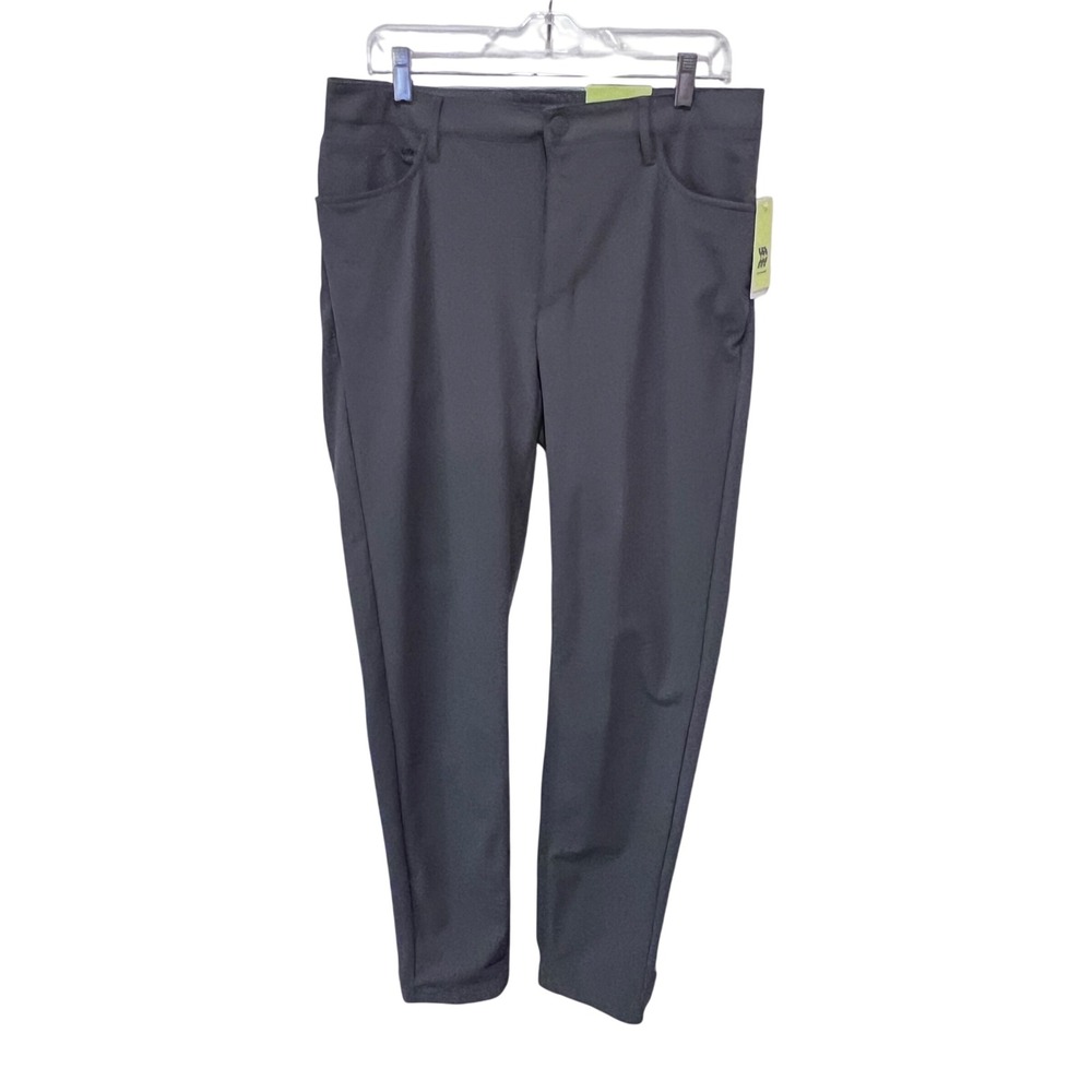 All in Motion Men Golf Pants‎ Gray Flat Front Stretch Performance 34x34 NWT